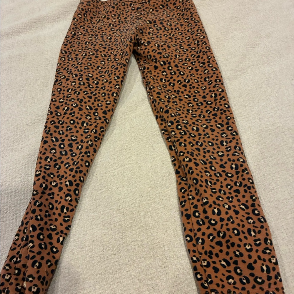 Janie and Jack Brown Leopard Print Pants